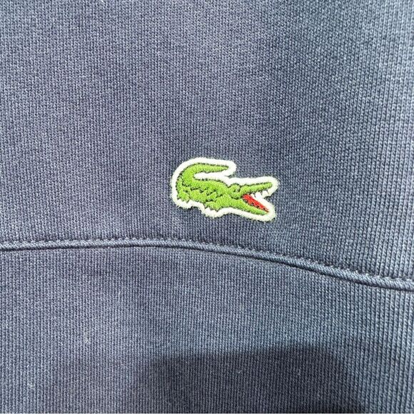 Lacoste Sport- Navy Blue Embroidered Full Zip Sweatshirt- Sz. 4XL - Picture 5 of 12